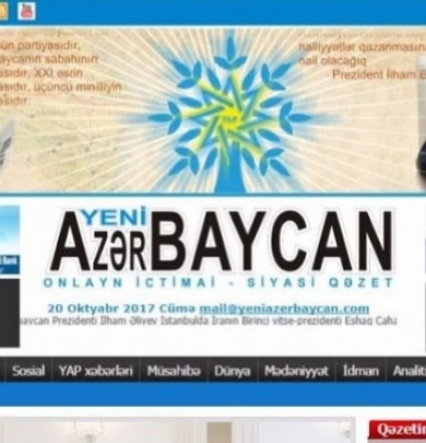 AY Partiya Başqanından “Yeni Azərbaycan” qəzetinə təbrik   