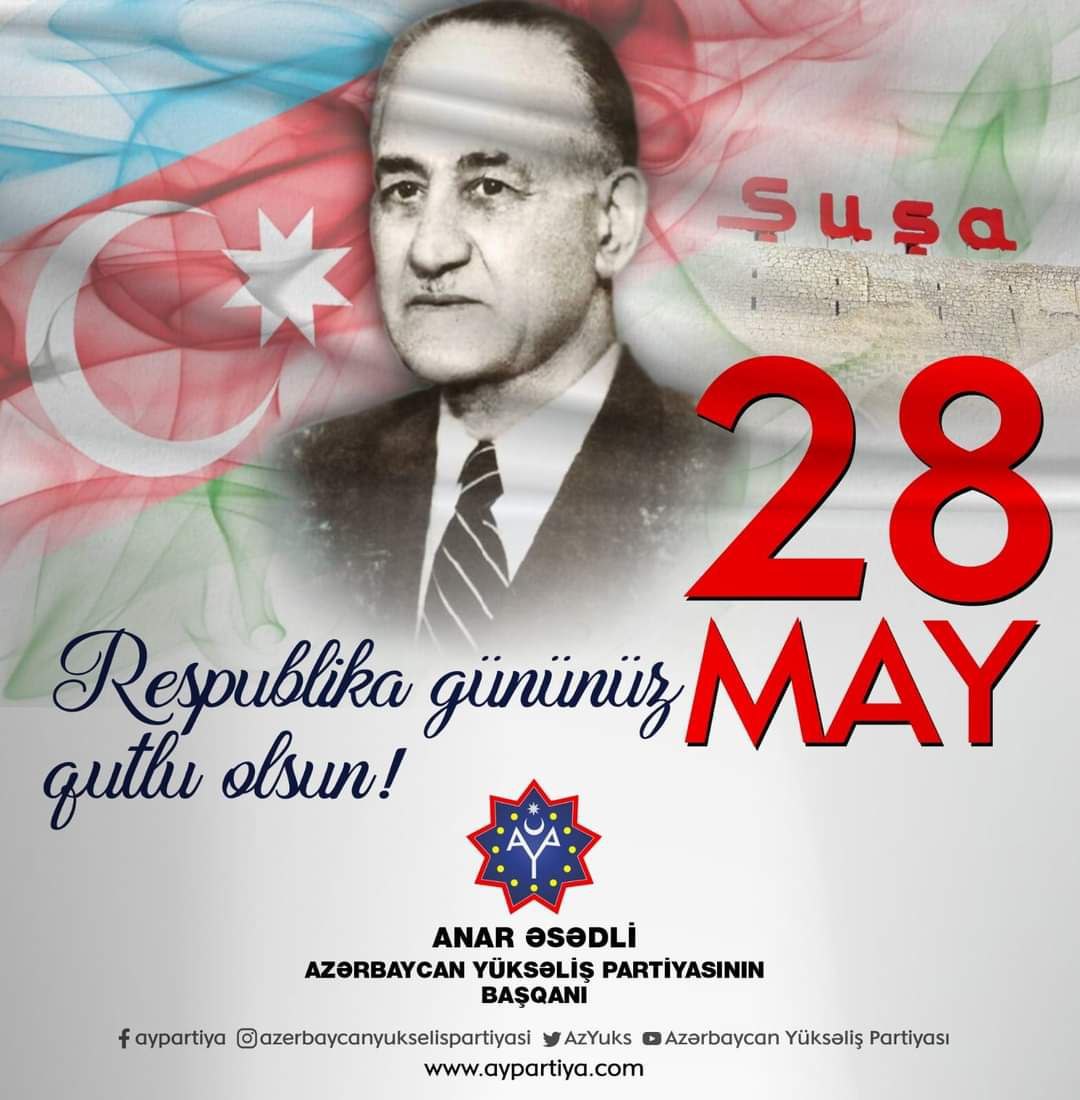 Azərbaycan Xalq Cümhuriyyətinin yaranmasından 103 il ötür